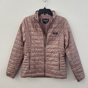 Patagonia Women's Nano Puff Jacket (Size S) - Stingray Mauve/Grayish Pink